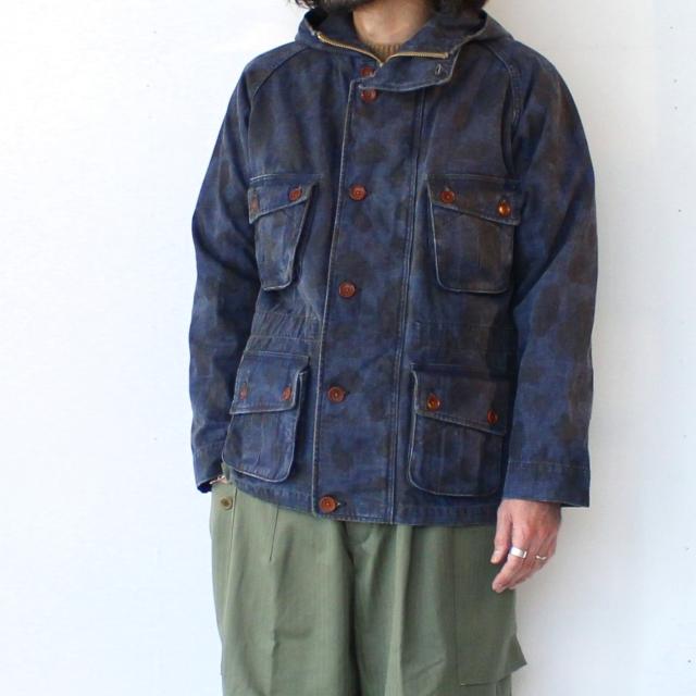 PREQUEL インディゴダックハンターカモフーデッドジャケット Combat Hooded Jacket　（Indigo navy） |  | 01