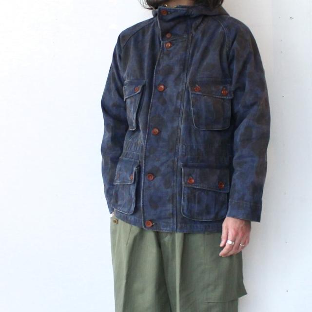 PREQUEL インディゴダックハンターカモフーデッドジャケット Combat Hooded Jacket　（Indigo navy） |  | 02