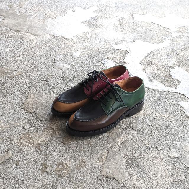 【Women's】Milton Keynes Vチップレザーシューズ V-tip Leather Shoes / Crazy pattern |  | 01