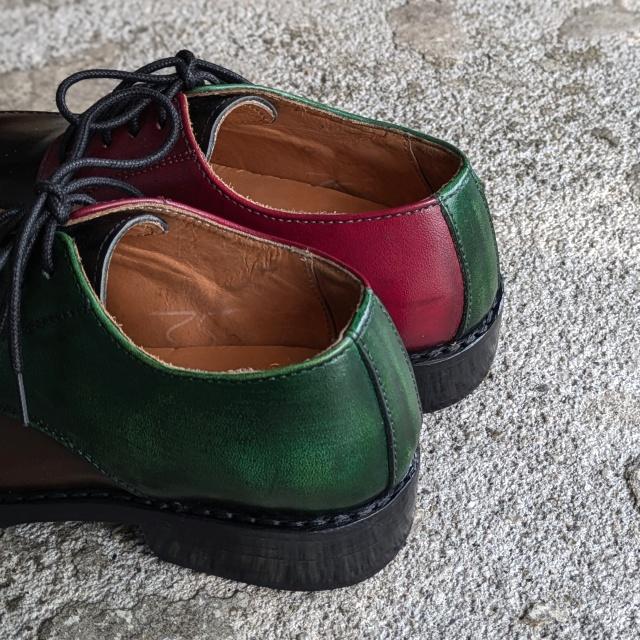 【Women's】Milton Keynes Vチップレザーシューズ V-tip Leather Shoes / Crazy pattern |  | 02