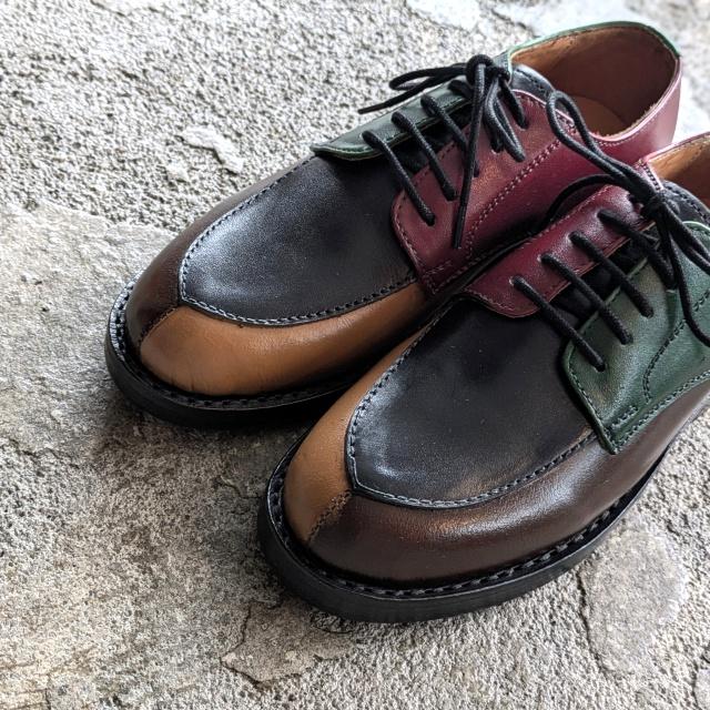 【Women's】Milton Keynes Vチップレザーシューズ V-tip Leather Shoes / Crazy pattern |  | 03