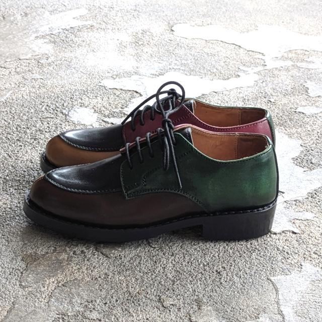 【Women's】Milton Keynes Vチップレザーシューズ V-tip Leather Shoes / Crazy pattern |  | 04