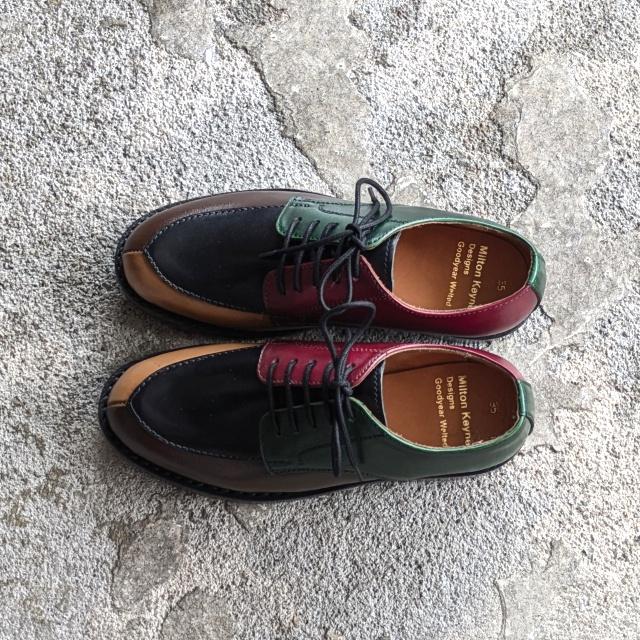 【Women's】Milton Keynes Vチップレザーシューズ V-tip Leather Shoes / Crazy pattern |  | 05