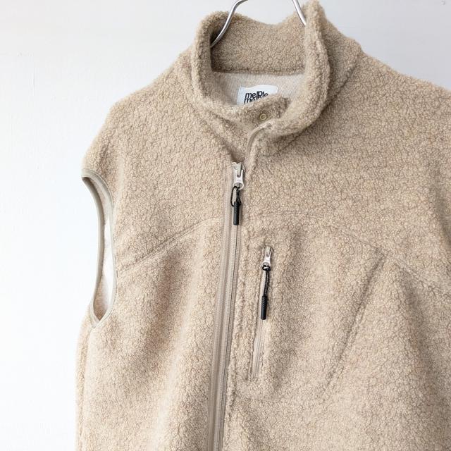 melple ウールパイルベスト Marced Wool Vest / MP4AW012 | melple | 04