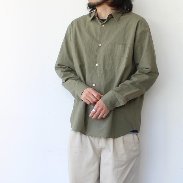 melple タイプライターシャツL/S Brentwood shirt　（Olive） | melple | 10