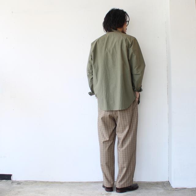 melple タイプライターシャツL/S Brentwood shirt　（Olive） | melple | 14