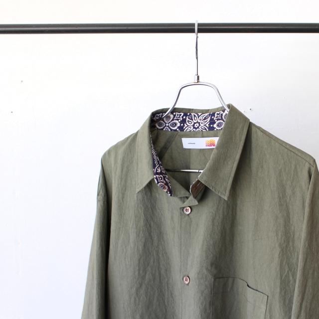 melple タイプライターシャツL/S Brentwood shirt　（Olive） | melple | 02