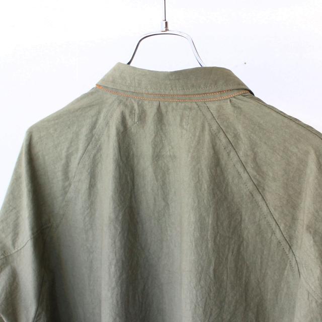 melple タイプライターシャツL/S Brentwood shirt　（Olive） | melple | 05