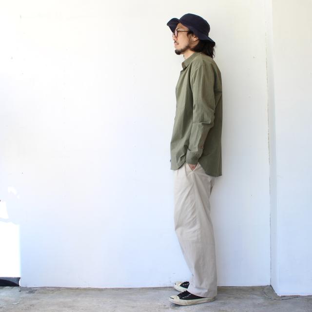 melple タイプライターシャツL/S Brentwood shirt　（Olive） | melple | 08