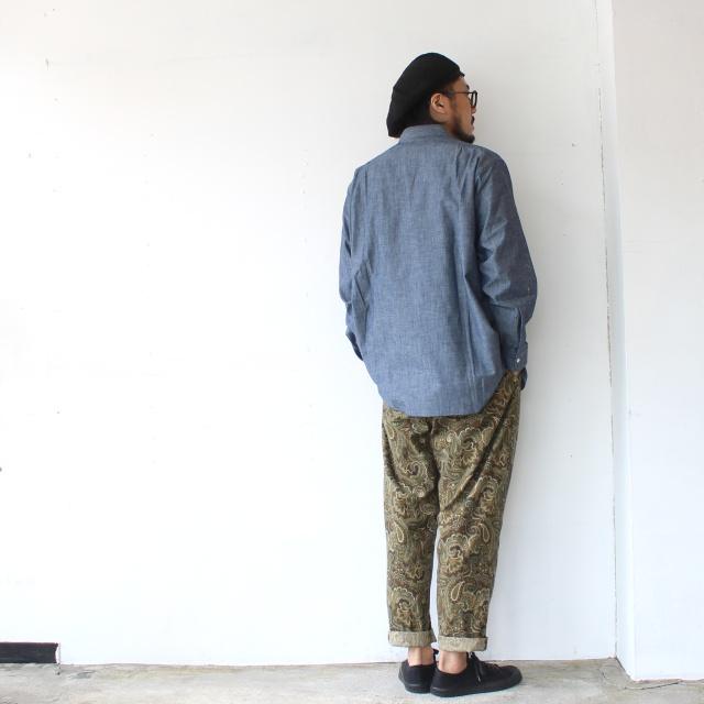 melple ペイントシャンブレーワークシャツ Logan Chambray Shirt　（Blue） | melple | 14