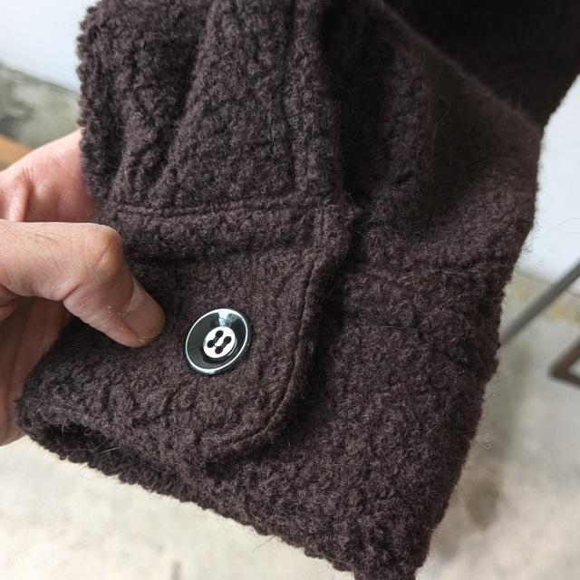 melple ウールパイルハーフZIPプルオーバー Wool Pile Zip Stand　（DK.Brown） | melple | 12