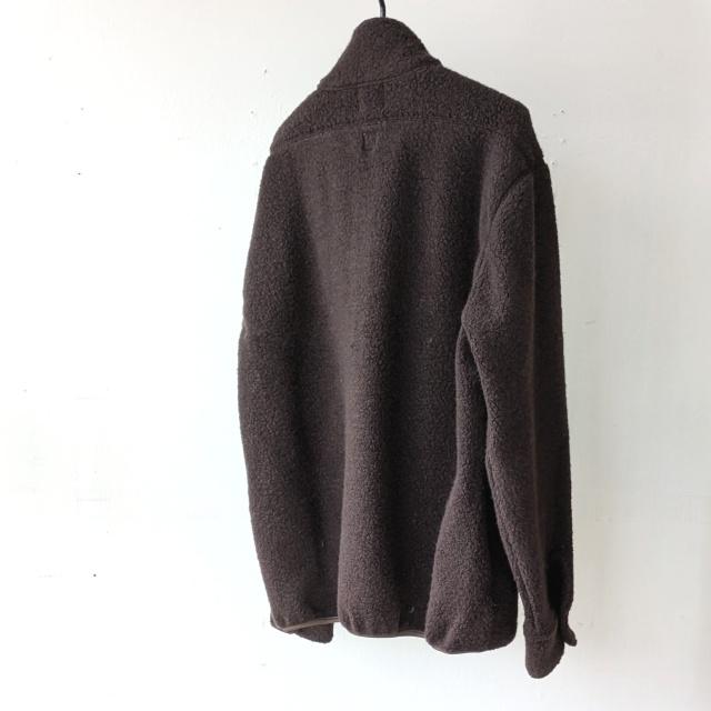 melple ウールパイルハーフZIPプルオーバー Wool Pile Zip Stand　（DK.Brown） | melple | 08