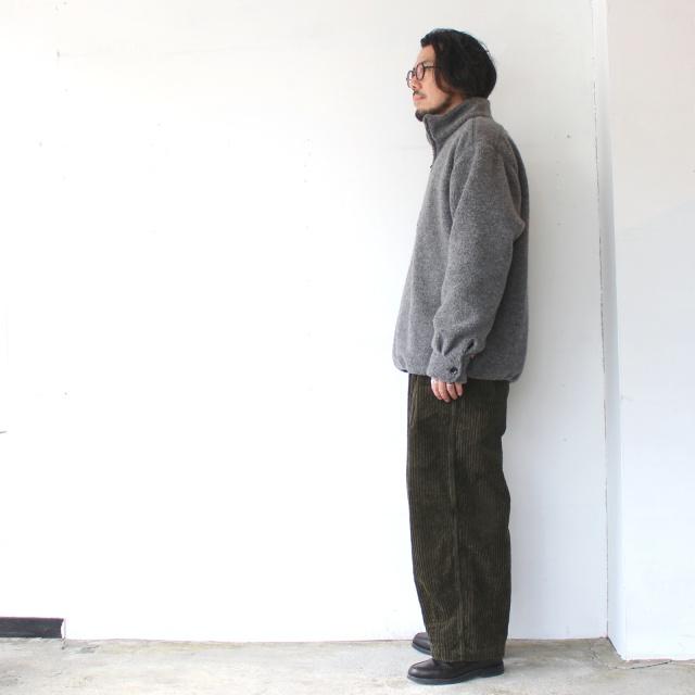 melple ウールパイルハーフZIPプルオーバー Wool Pile Zip Stand　（DK.Brown） | melple | 14