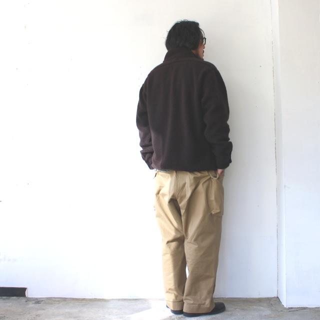 melple ウールパイルハーフZIPプルオーバー Wool Pile Zip Stand　（DK.Brown） | melple | 19