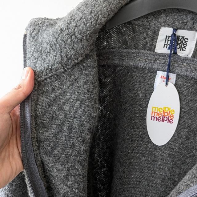 melple ウールパイルハーフZIPプルオーバー Wool Pile Zip Stand　（DK.Brown） | melple | 04