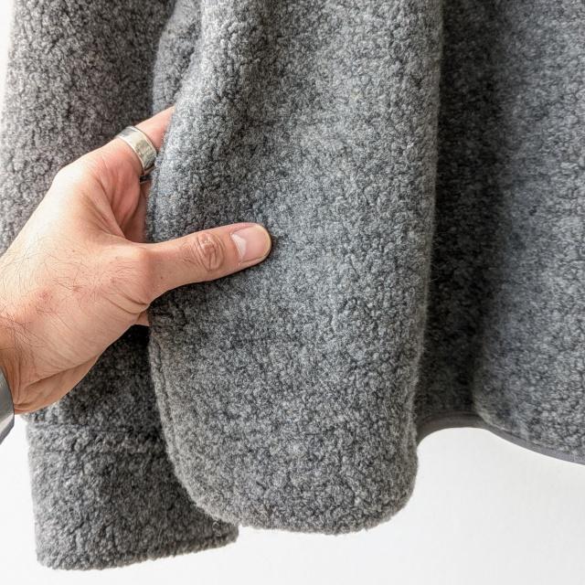 melple ウールパイルハーフZIPプルオーバー Wool Pile Zip Stand　（DK.Brown） | melple | 06