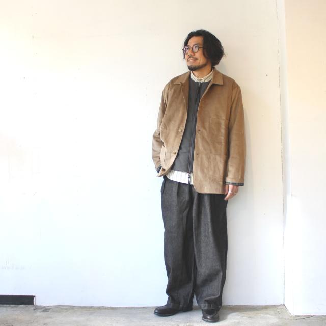 melple リバーシブル中綿ノーカラーベスト Ventura Vest　（Charcoal × Burgundy） | melple | 13