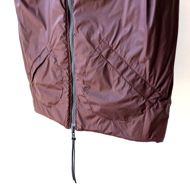 melple リバーシブル中綿ノーカラーベスト Ventura Vest　（Charcoal × Burgundy） | melple | 06