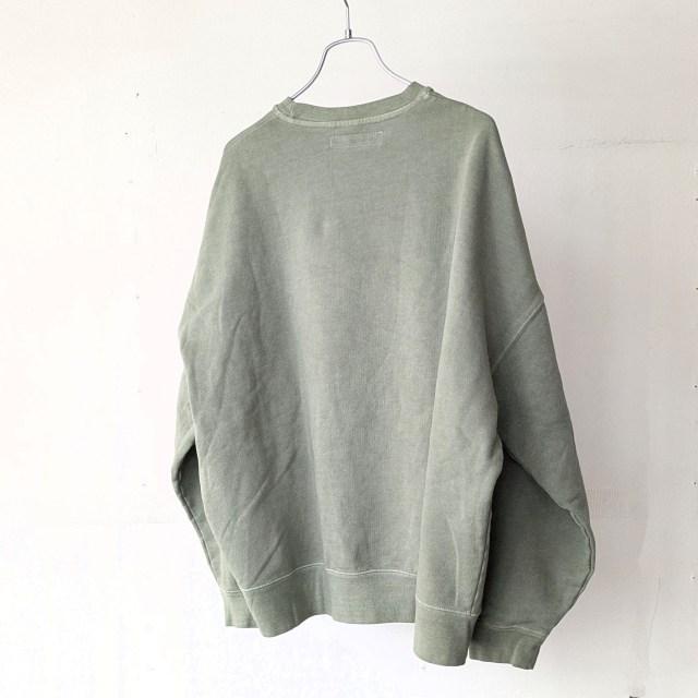 melple プリントスウェットクルー / Pasadena Crewneck Sweat Hang Loose　（SAGE） | melple | 04