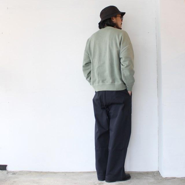 melple プリントスウェットクルー / Pasadena Crewneck Sweat Hang Loose　（SAGE） | melple | 09