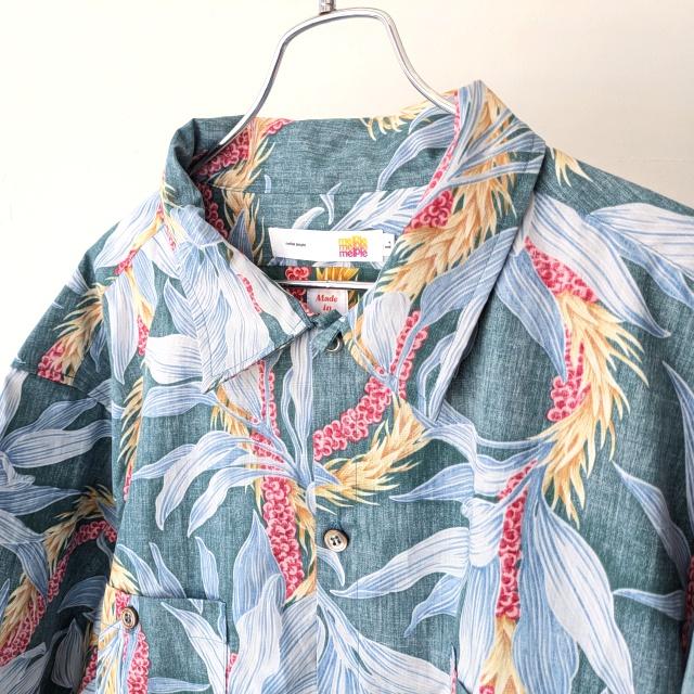 melple アロハシャツ Kaimana S/S Shirt　（Green） | melple | 12