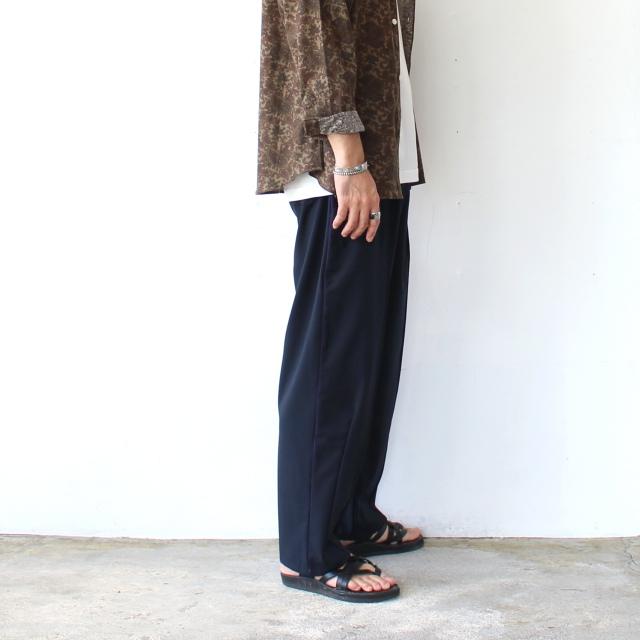 melple サイドラインイージースラックス Venice pants - Hybrid Tropical　（Navy） | melple | 02