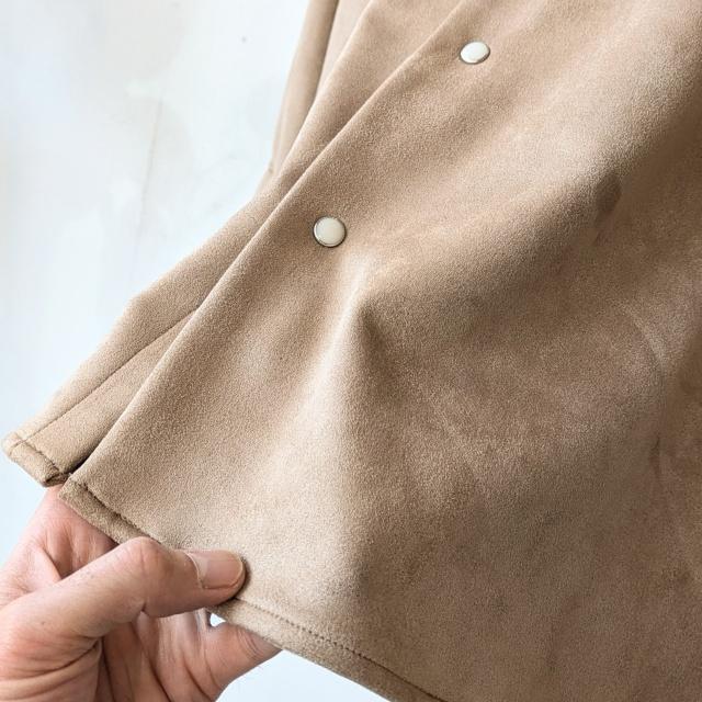 melple ウェスタン刺繍ストレッチECOスウェードシャツ Sebastian Western shirt Eco suede　（Beige） | melple | 14