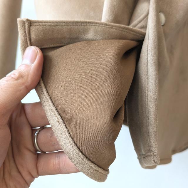 melple ウェスタン刺繍ストレッチECOスウェードシャツ Sebastian Western shirt Eco suede　（Beige） | melple | 15