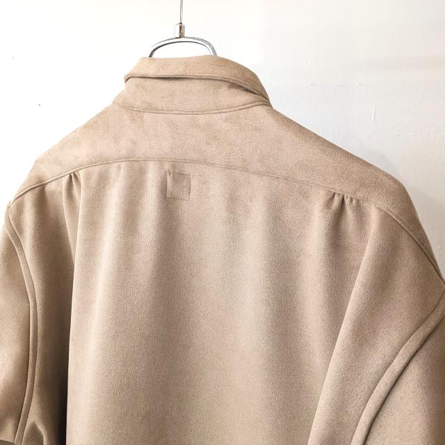 melple ウェスタン刺繍ストレッチECOスウェードシャツ Sebastian Western shirt Eco suede　（Beige） | melple | 17