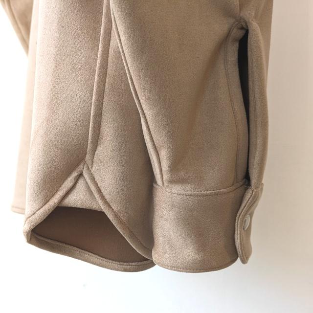 melple ウェスタン刺繍ストレッチECOスウェードシャツ Sebastian Western shirt Eco suede　（Beige） | melple | 19