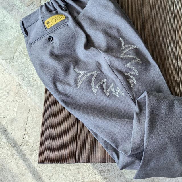 melple ウェスタン刺繍フレアパンツ Sebastian Western Pants / MP6SS007　（Gray） | melple | 09