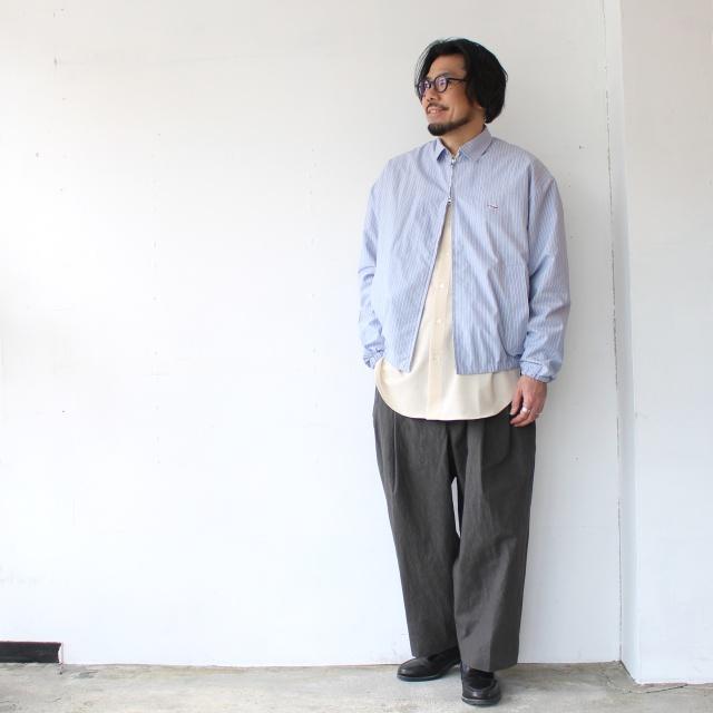 melple 綿麻ストライプドリズラージャケット Westwood Drizzler Jacket　MP6SS008 | melple | 10