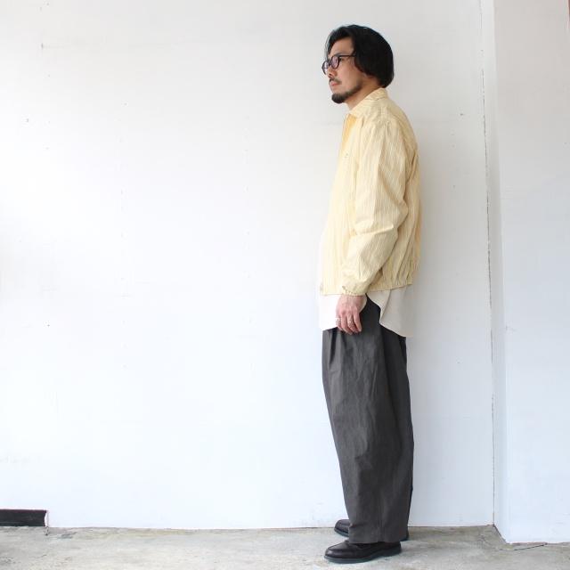 melple 綿麻ストライプドリズラージャケット Westwood Drizzler Jacket　MP6SS008 | melple | 03