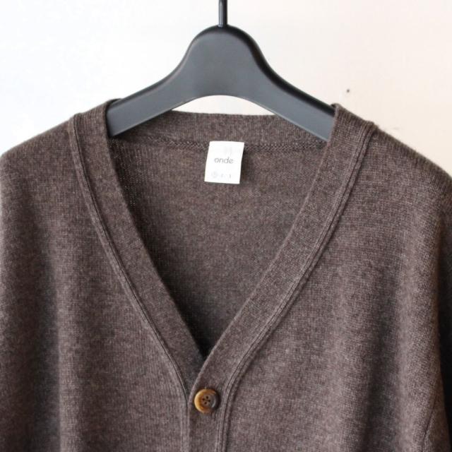 onde カシミヤニニットカーディガン Washable Cashmere Knit Cardigan |  | 01