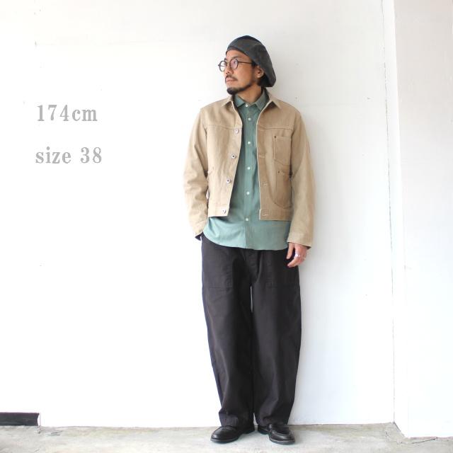 Orgueil カラーデニムワークジャケット Color denim work jacket / OR-4334　（Beige） | ORGUEIL | 10