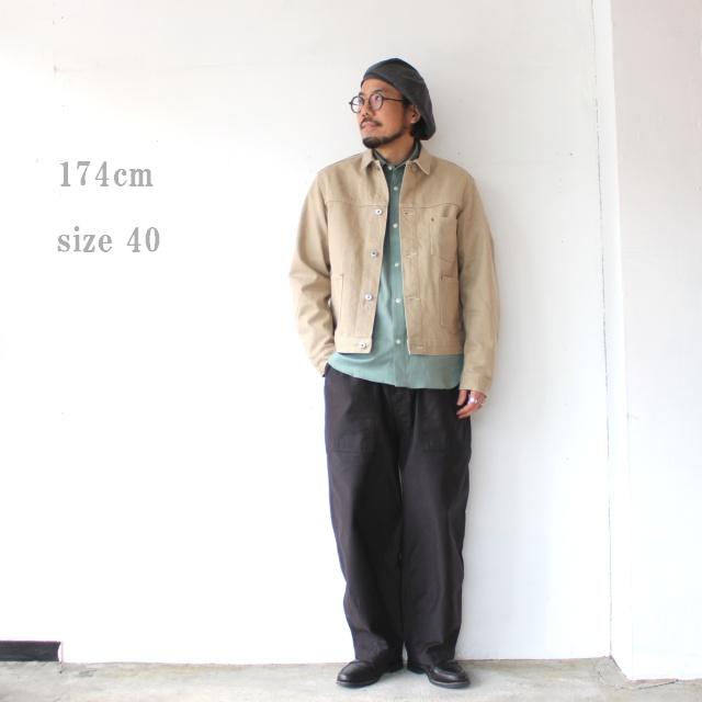 Orgueil カラーデニムワークジャケット Color denim work jacket / OR-4334　（Beige） | ORGUEIL | 14