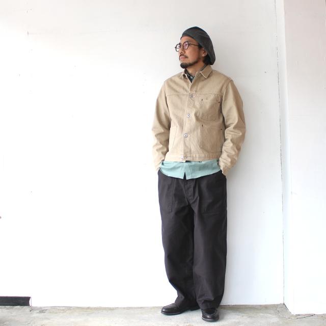 Orgueil カラーデニムワークジャケット Color denim work jacket / OR-4334　（Beige） | ORGUEIL | 18