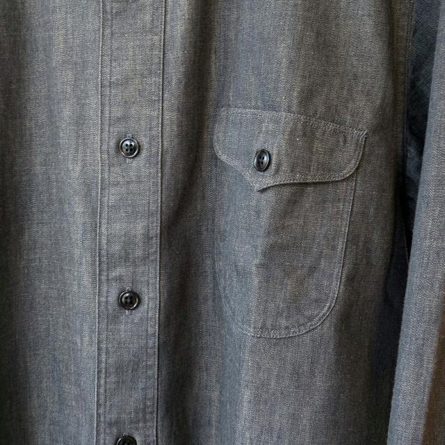 Orgueil 7ozデニムショールカラーシャツ 7oz Denim Shawl Collar Shirt / OR-5107　（Gray） | ORGUEIL | 05