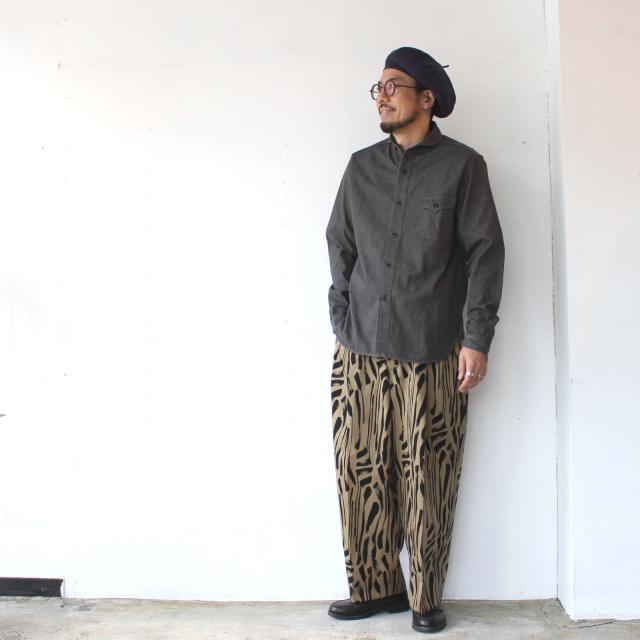 Orgueil 7ozデニムショールカラーシャツ 7oz Denim Shawl Collar Shirt / OR-5107　（Gray） | ORGUEIL | 08