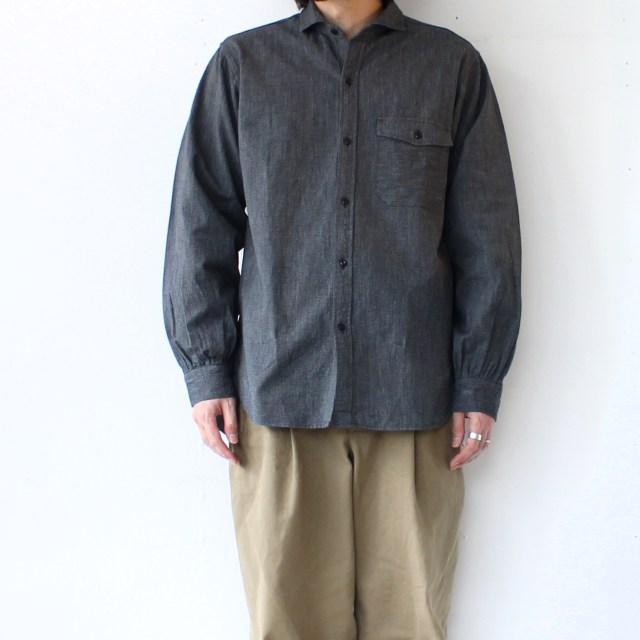 【15%OFF】Orgueil セルビッジブラックシャンブレーシャツ Black Chambray Shirt / OR-5112 | ORGUEIL | 04