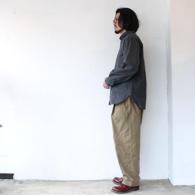 【15%OFF】Orgueil セルビッジブラックシャンブレーシャツ Black Chambray Shirt / OR-5112 | ORGUEIL | 01