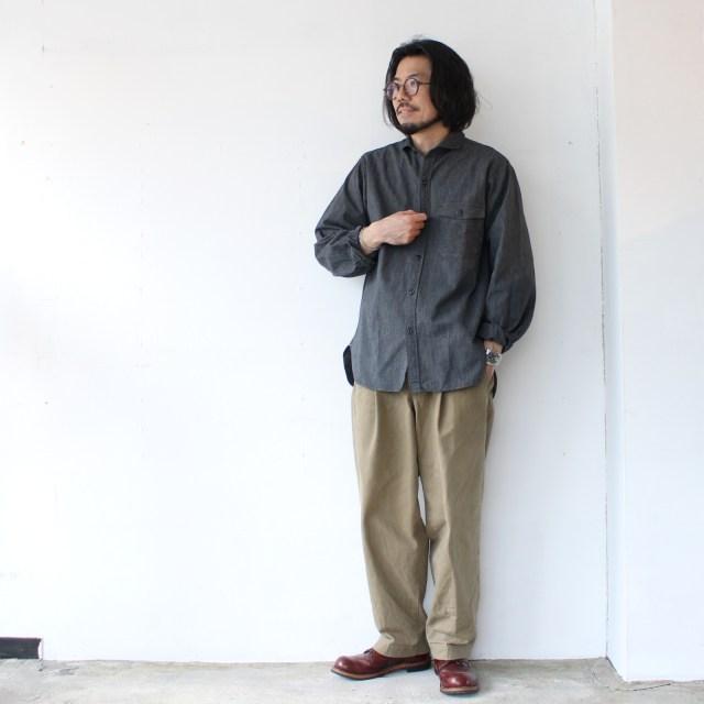 【15%OFF】Orgueil セルビッジブラックシャンブレーシャツ Black Chambray Shirt / OR-5112 | ORGUEIL | 03