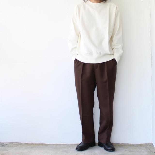 【20%OFF】Siora 丸編みヘビーウェイトクルー Fleece machine reverse crewneck |  | 01