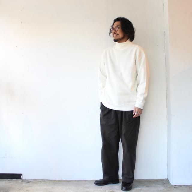 Siora 裏起毛畦編みハイネックコットンニット Brushed rib stitch high collar knit |  | 02