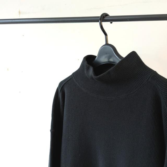 Siora 裏起毛畦編みハイネックコットンニット Brushed rib stitch high collar knit |  | 20