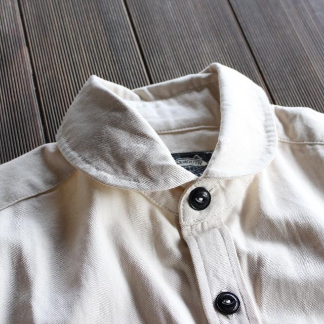 Yarmouth Oilskins コットンツイルラウンドカラージャケット THE MARITIME OVERSHIRT JACKET　（Natural） | Yarmo | 10