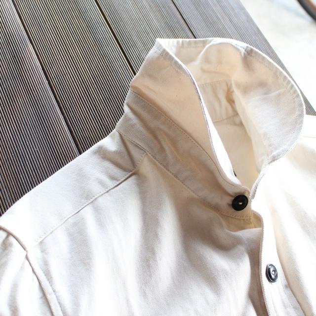 Yarmouth Oilskins コットンツイルラウンドカラージャケット THE MARITIME OVERSHIRT JACKET　（Natural） | Yarmo | 11