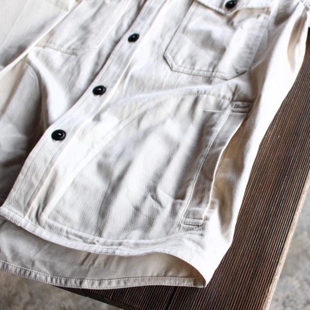Yarmouth Oilskins コットンツイルラウンドカラージャケット THE MARITIME OVERSHIRT JACKET　（Natural） | Yarmo | 16