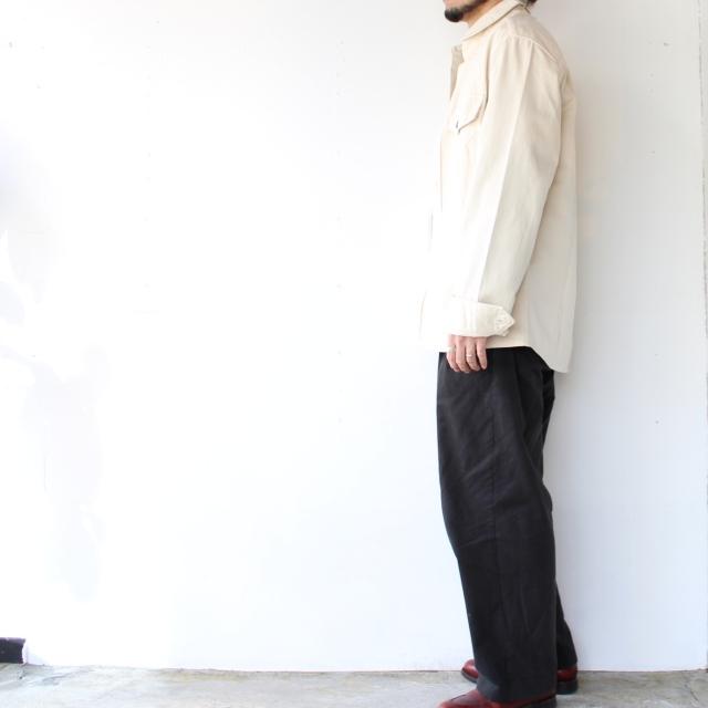 Yarmouth Oilskins コットンツイルラウンドカラージャケット THE MARITIME OVERSHIRT JACKET　（Natural） | Yarmo | 02