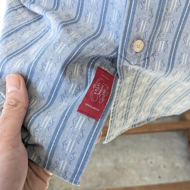 PREQUEL ヴィンテージジャガードストライプワークシャツ Jacquard striped work shirt / S1020 |  | 11